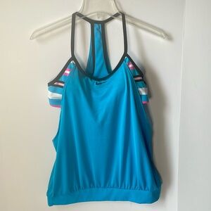 Nike Women's Large 2 in 1 Training  Sports Bra Tank Top Padded